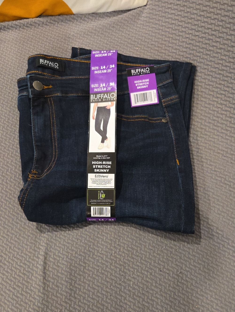 Buffalo David Bitton Women’s Dark Blue High-Rise Stretch Skinny Jeans